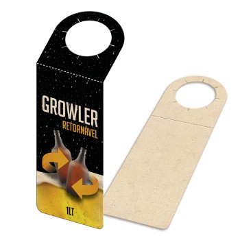 TAGS TAGS PARA GARRAFA RECICLATO 250G SEM LAMINAÇÃO E SEM VERNIZ SEM VERNIZ 91X204MM Colorido frente - 250 un.