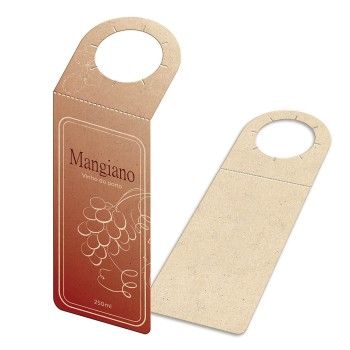 TAGS TAGS PARA GARRAFA RECICLATO 250G SEM LAMINAÇÃO E SEM VERNIZ SEM VERNIZ 91X204MM Colorido frente - 100 un.