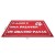 TAPETE CAPACHO PVC VINÍLICO VERMELHO 1200X800MM
