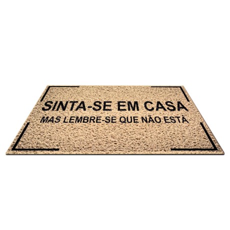 TAPETES E CAPACHOS TAPETE CAPACHO PVC VINÍLICO BEGE METRO QUADRADO