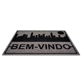 TAPETES E CAPACHOS TAPETE CAPACHO PVC VINÍLICO CINZA METRO QUADRADO