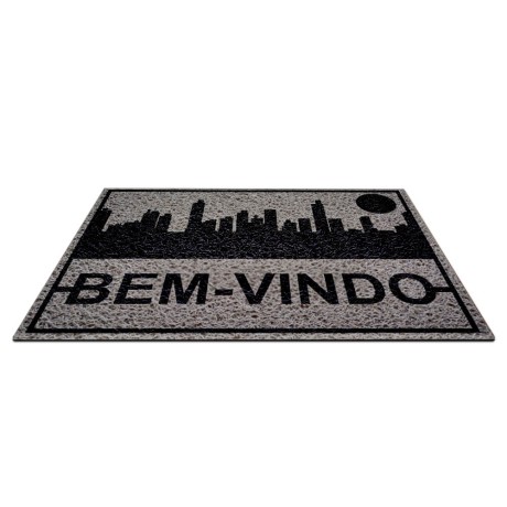 TAPETES E CAPACHOS TAPETE CAPACHO PVC VINÍLICO CINZA METRO QUADRADO