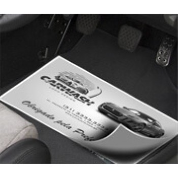TAPETE PARA CARRO APERGAMINHADO  75G 480X330MM Preto e branco frente e verso - 25 un.