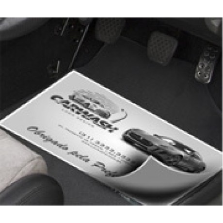 TAPETE PARA CARRO APERGAMINHADO  75G 480X330MM Preto e branco frente e verso - 25 un.