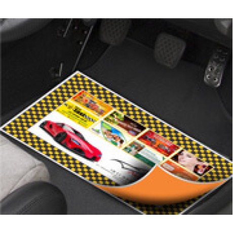 TAPETE PARA CARRO APERGAMINHADO  75G 480X330MM Colorido frente e verso - 10 un.