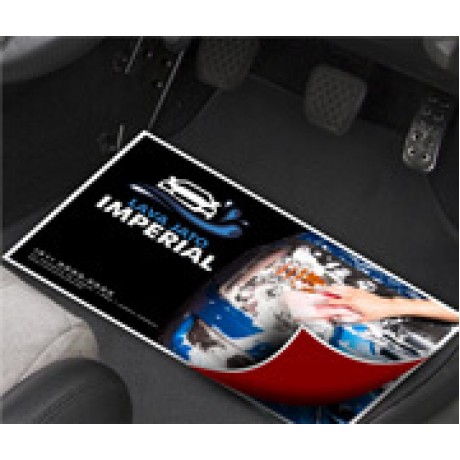 TAPETE PARA CARRO APERGAMINHADO  75G 480X330MM 100 un. - Colorido frente e verso