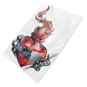 TATUAGEM TEMPORÁRIA PERSONALIZADA 100X70MM Colorido frente - 8 un.