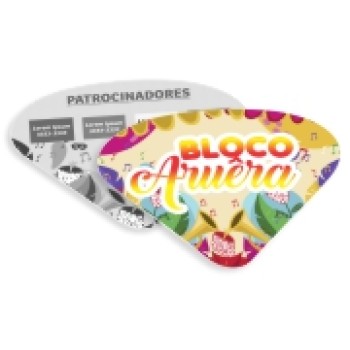 VENTAROLA COUCHÊ 300G SEM VERNIZ Colorido frente e preto e branco verso - 500 un.