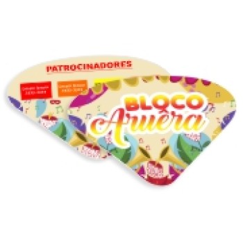 VENTAROLA COUCHÊ 300G VERNIZ LOCALIZADO LAM FOSCA E VERNIZ LOCALIZADO FRENTE E VERSO Colorido frente e verso - 100 un.