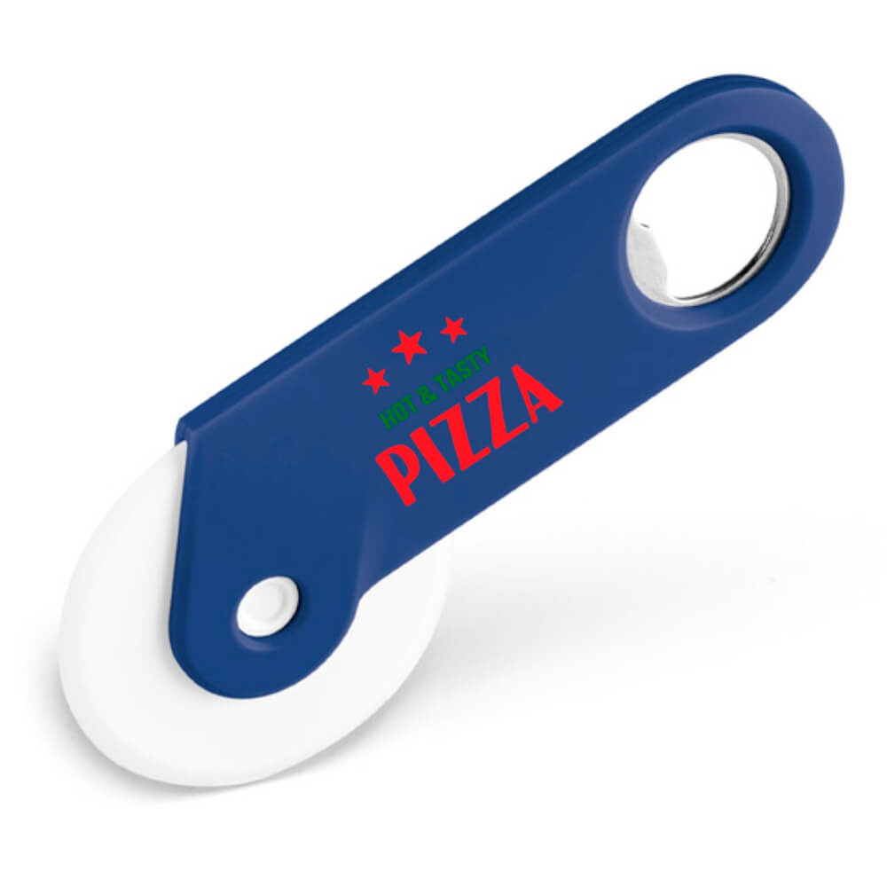 ABRIDORES DE GARRAFA CORTADOR DE PIZZA PERSONALIZADO AZUL