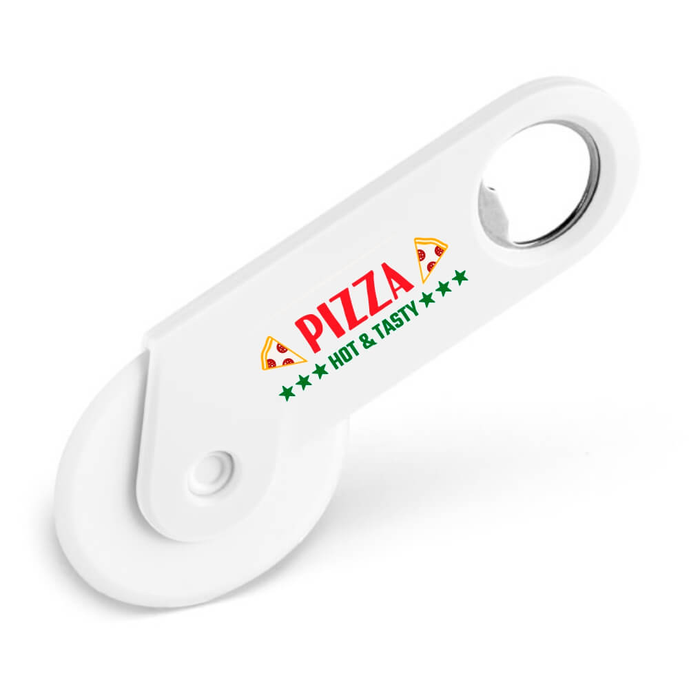 ABRIDORES E CHAVEIROS ABRIDORES DE GARRAFA CORTADORES DE PIZZA MODELO TOKEV BRANCO