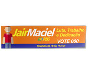 ADESIVOS PARA PARACHOQUE VINIL BRANCO COM VERNIZ UV TOTAL 300X90MM