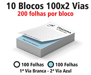 BLOCOS E TALÕES 100 FOLHAS AP 75G 100X2 150X105MM