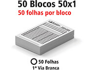 BLOCOS E TALÕES 50 FOLHAS AP 56G 50X1 150X105MM