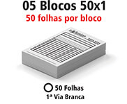BLOCOS E TALÕES 50 FOLHAS AP 90G 50X1 150X105MM
