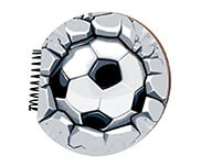 CADERNO IMPRESSÃO SUBLIMÁTICA BOLA 175X165MM