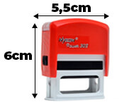 CARIMBOS AUTOMÁTICOS COLOR 38X14MM VERMELHO