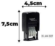CARIMBOS AUTOMÁTICOS DATADOR PADRÃO 22X4MM