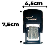 CARIMBOS AUTOMÁTICOS DATADOR PERSONALIZADO 25X5MM