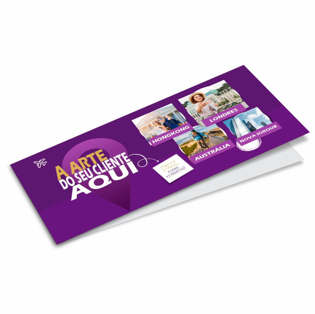 CAPA DE CARNÊ COUCHÊ 250G VERNIZ UV TOTAL F