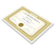 CERTIFICADOS 420X300MM COUCHÊ 275G