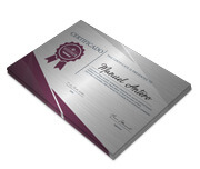 CERTIFICADOS 420X300MM SILVER LUX 300G