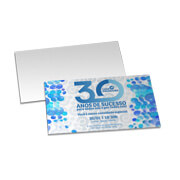 CONVITES BÁSICO COUCHÊ 300G LAMINAÇÃO FOSCA LAM FOSCA FRENTE 153X91MM HORIZONTAL