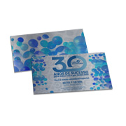 CONVITES BÁSICO SILVER LUX 300G 153X91MM