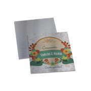 CONVITES BÁSICO SILVER LUX 300G 50X50MM