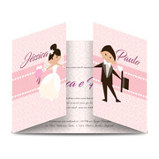 CONVITES IMPERIAL COUCHÊ 300G LAMINAÇÃO FOSCA LAM FOSCA FRENTE E VERSO