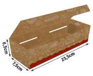 DELIVERY EMBALAGENS PARA DELIVERY PADRÃO KRAFT 250G ASSADOS, GRELHADOS E PORÇÕES LAMINAÇÃO INTERNA