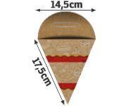 DELIVERY EMBALAGENS PARA DELIVERY PADRÃO KRAFT 250G BATATA FRITA PEQUENA