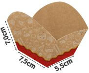 DELIVERY EMBALAGENS PARA DELIVERY PADRÃO KRAFT 250G BOLOS E DOCES LAMINAÇÃO INTERNA