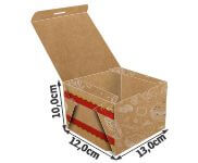 DELIVERY EMBALAGENS PARA DELIVERY PADRÃO KRAFT 250G LANCHES E SANDUICHES MÉDIA