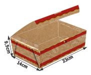 DELIVERY EMBALAGENS PARA DELIVERY PADRÃO KRAFT 250G MASSAS EXTRA GRANDE