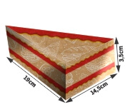 DELIVERY EMBALAGENS PARA DELIVERY PADRÃO KRAFT 250G PIZZA PEDAÇO PIZZA PARA VIAGEM