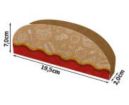 DELIVERY EMBALAGENS PARA DELIVERY PADRÃO KRAFT 250G TAPIOCA E TACO LAMINAÇÃO INTERNA