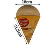 DELIVERY EMBALAGENS PARA DELIVERY PERSONALIZADAS KRAFT 250G BATATA FRITA MÉDIA