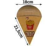 DELIVERY EMBALAGENS PARA DELIVERY PERSONALIZADAS KRAFT 250G BATATA FRITA MÉDIA