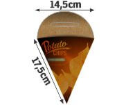 DELIVERY EMBALAGENS PARA DELIVERY PERSONALIZADAS KRAFT 250G BATATA FRITA PEQUENA