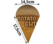 DELIVERY EMBALAGENS PARA DELIVERY PERSONALIZADAS KRAFT 250G BATATA FRITA PEQUENA