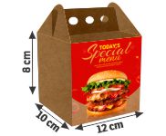 DELIVERY EMBALAGENS PARA DELIVERY PERSONALIZADAS KRAFT 250G HAMBURGUER MÉDIA