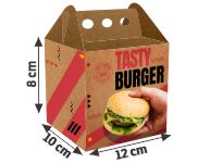 DELIVERY EMBALAGENS PARA DELIVERY PERSONALIZADAS KRAFT 250G HAMBURGUER MÉDIA