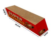 DELIVERY EMBALAGENS PARA DELIVERY PERSONALIZADAS KRAFT 250G HOT DOG E BAGUETE LAMINAÇÃO INTERNA