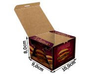 DELIVERY EMBALAGENS PARA DELIVERY PERSONALIZADAS KRAFT 250G LANCHES E SANDUICHES PEQUENA Colorido frente - 100 un.