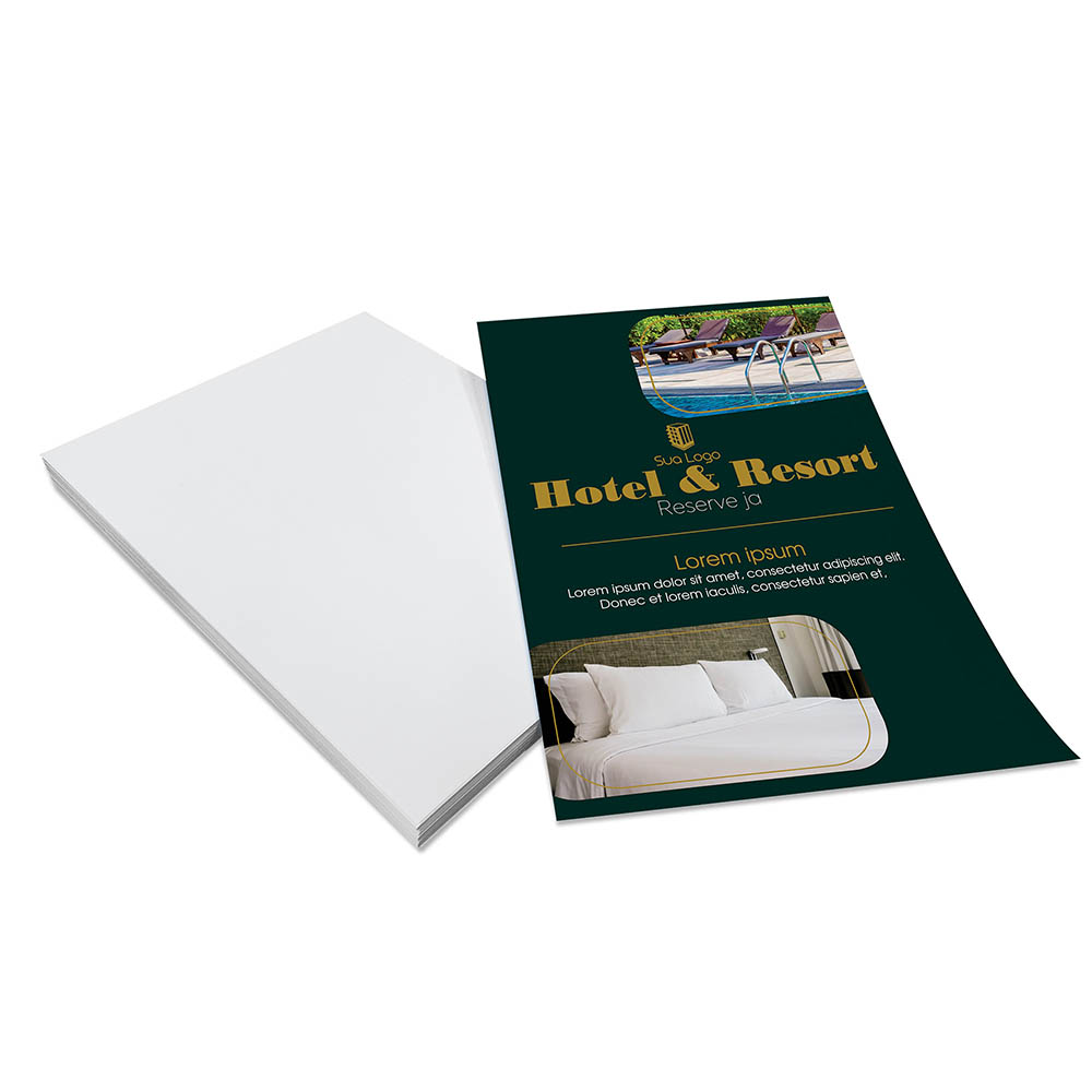 DELIVERY PANFLETO COUCHÊ 90G SEM VERNIZ 400X280MM