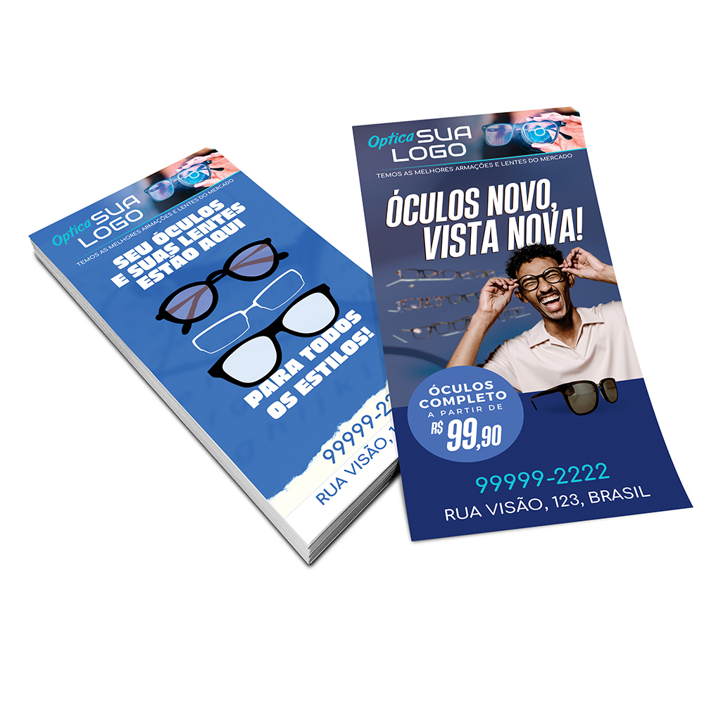 FILIPETAS COUCHÊ 150G SEM VERNIZ 100X200MM