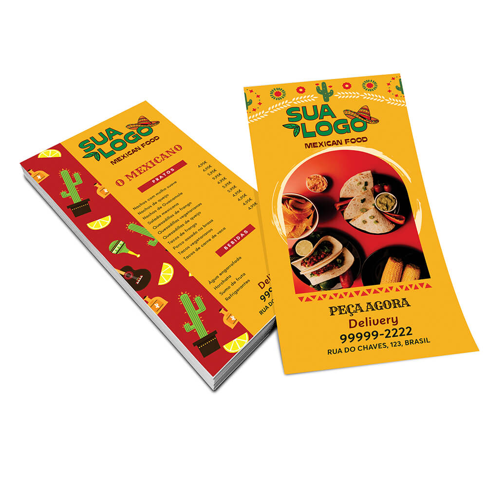 FILIPETAS COUCHÊ 150G SEM VERNIZ 100X200MM