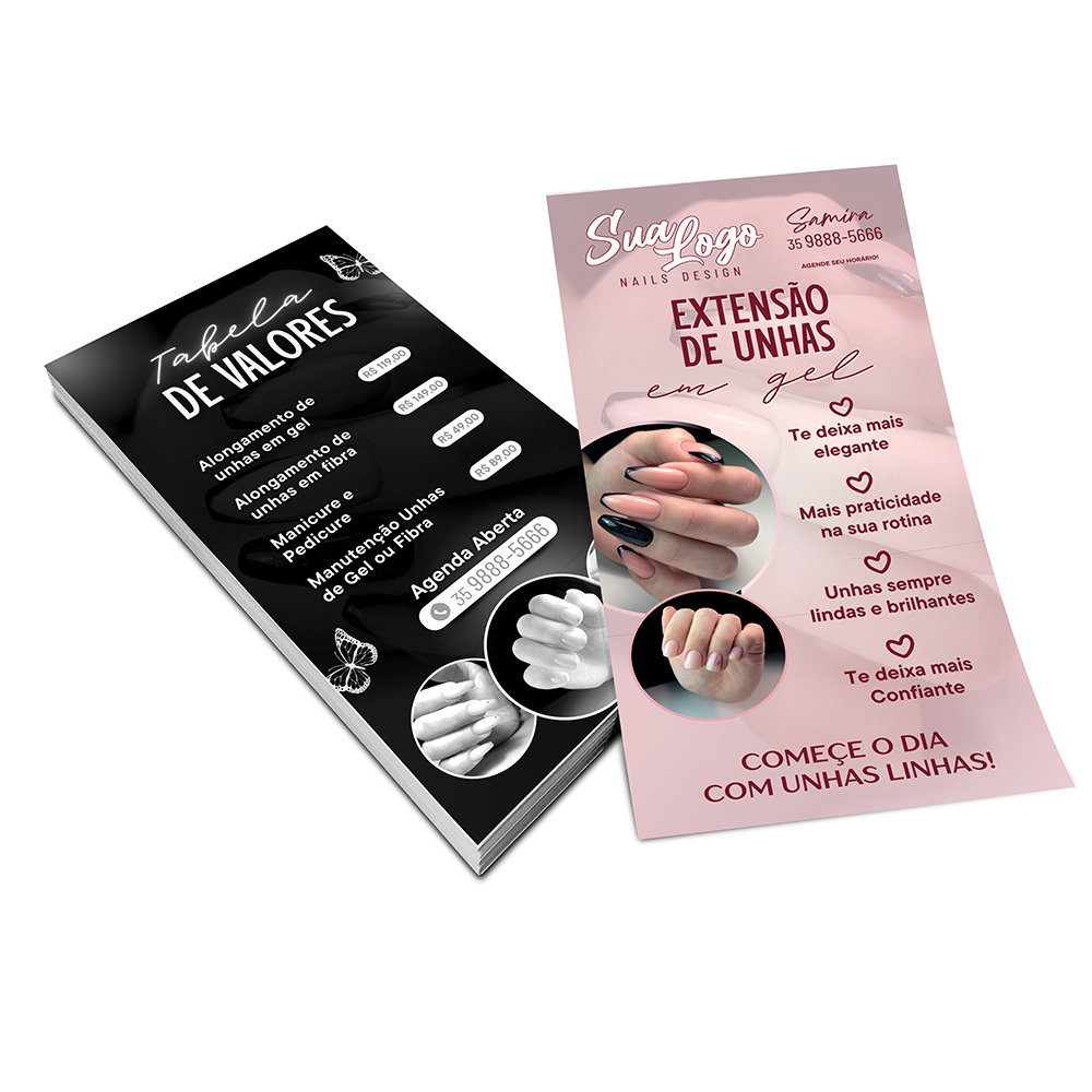 FILIPETAS COUCHÊ 150G SEM VERNIZ 100X200MM