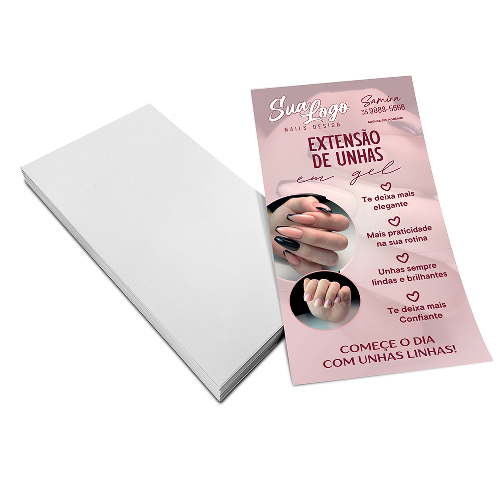 FILIPETAS COUCHÊ 150G SEM VERNIZ 100X200MM